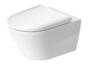 DURAVIT D-Neo Rimless подвесной унитаз без ободка 370x540 с крышкой QR Soft Close Durafix 