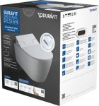 DURAVIT Me by Stark Rimless SensoWash подвесной унитаз 370x570 Durafix с функцией биде с крышкой SensoWash Slim Soft Close 631000002004300 