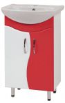 SL-56XB шкафчик с умывальником красный 54x80x30.1 