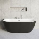 RAVAK ванна FREEDOM W 166x80 с черной панелью XC00100027 