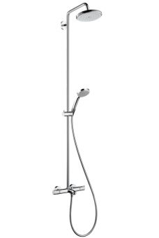 HANSGROHE Croma Showerpipe 220 Dušas sistēma ar vannas termostatu HG27223000 