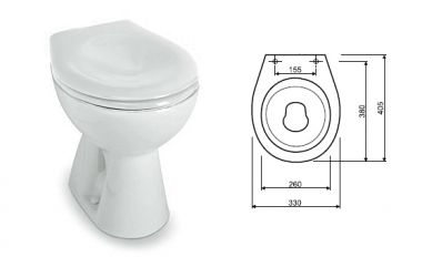 KOLO NOVA PRO JUNIOR Bērnu pods bez vāka 63005000 