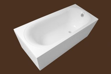 Ванна KATRINA 160x74.5 с панелью и сифоном (гладкая поверхность) 