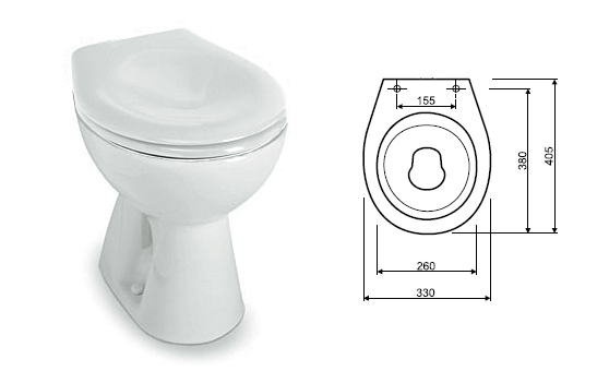 KOLO NOVA PRO JUNIOR Bērnu pods bez vāka 63005000 