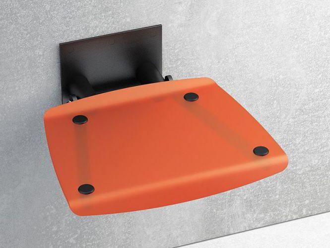 RAVAK OVO B II Orange/Black dušas sēdeklis oranžs/melns B8F0000061 