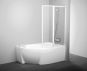 VSK2 Rosa Стенка для ванны 150 L(левая) белый/стекло Transparent