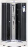 AQUALINE OW-MS07 BLACK dušas kabīne 90x90