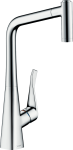 HANSGROHE METRIS M71 virtuves izlietnes jaucējkrāns 320 ar izvelkamu dušu HG14820000 