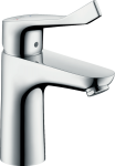 HANSGROHE Focus 100 izlietnes jaucējkrāns ar pagarinātu rokturi un PopUp HG31911000 