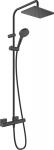 HANSGROHE VERNIS SHAPE 230 1jet dušas sistēma ar termostatu melna matēta HG26286670 