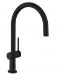 HANSGROHE Talis M54  220 1jet virtuves jaucējkrāns melns HG72804670 
