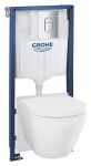 GROHE Komplekts 5-1  102514SH00: Rāmis, Arena Cosmo taustiņš, EuroCeramic Triple Vortex pods ar vāku,stipr.,blīve 