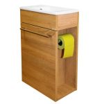 AQUALINE  PREMIUM 40 skapis ar izlietni MINI gaišs ozols 930VK40TPS 