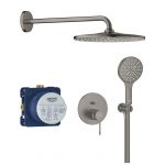 GROHE Essence RS Mono 310 iebūvējama dušas maisītāja komplekts brushed hard graphite 25287AL0 