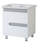 AQUALINE PREMIUM LUX 60 skapis ar izlietni FRAME  metallic 9333T306019M 