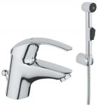 GROHE Eurosmart Hygienica izlietnes jaucējkrāns ar bidetta dušu ar PopUp 33446000 