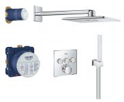 GROHE Grohtherm SmartControl Perfect Rainshower 310 Cube iebūvējamais termostats ar dušas komplektu 310 34706000 