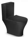 VENTO HARSTAD Rimless pods ar Soft Close vāku matēts melns 34861 