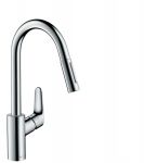 HANSGROHE Focus M41 virtuves izlietnes jaucējkrāns 240 ar izvelkamu dušu HG31815000 