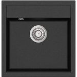 AQUASANITA SQT100W-110 Virtuves izlietne TESA 490x510 601 black metallic