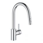 GROHE EUROSMART virtuves izlietnes jaucējkrāns ar izvelkamu dušu 31481001 