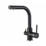 AQUASANITA AKVADUO jaucējkrāns filtrētam ūdenim TAP2663 black metallic TAP2663 601