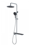 AQUALINE GLASS dušas sistēma hromēta 