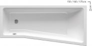 RAVAK vanna BeHappy II 150x75 L C981000000 