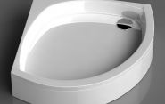 VISPOOL C-90 (R550) Dušas paliktnis 895x895x240 balts 