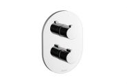 RAVAK Chrome CR063.00 Termostatiskais zemapmetuma vannas/dušas maisītājs ar slēdzi X070094 
