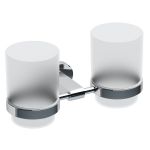 RAVAK CHROME CR 220.00 turētājs ar divām stikla glāzēm X07P189 