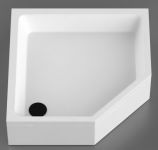 VISPOOL F-90 Dušas paliktnis ar kājām un L-veida paneli 