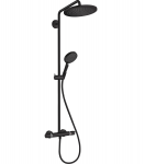 HANSGROHE CROMA SELECT S280 dušas sistēma ar termostatu melna matēta HG26890670 