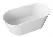 Polimat IDA Brīvi stāvoša vanna ar sifonu 150x75 Mineral Composite 00301 
