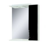 SANSERVIS LAURA 60 skapis ar spoguli 60x85x17 melns 48767 
