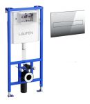 LAUFEN LIS CW1 rāmis podam ar hromētu LIS AW1 DUO taustiņu H8946650000001 + H8956610040001 