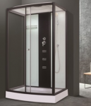 AKCIJA! AQUALINE OW-8060 dušas kabīne ar masāžu 120x80 L018060 