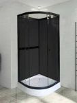 AKCIJA! AQUALINE OW-MS10 BLACK dušas kabīne 90x90 L01MS10BK 