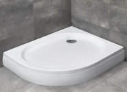 RADAWAY PATMOS E 100x80 R asimetrisks dušas paliktnis labā puse 4P81155-03R 