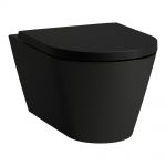 LAUFEN KARTELL Rimless NEW sienas pods matēts melns H8203377160001 bez vāka 
