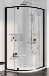 RAVAK PSKK3 Pivot Dušas kabīne 90 melna + stikls Transparent 37677300Z1