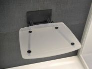 RAVAK OVO B II Clear/Black dušas sēdeklis caurspīdīgs/melns B8F0000059 