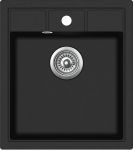 AQUASANITA NOVA Virtuves izlietne 46x51.5 SQN100W 601 black metallic