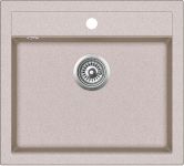 AQUASANITA QUADRO Virtuves izlietne 56.5x51 SQQ100W 110 beige