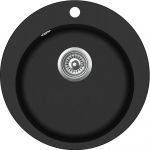 AQUASANITA CLARUS Virtuves izlietne Dn 505 SR100W 601 black metallic