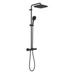 GROHE TEMPESTA 250 CUBE dušas sistēma ar termostatu matēta melna 266892431 