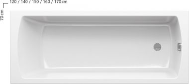 RAVAK vanna CLASSIC II 150x70 N CC31000000 
