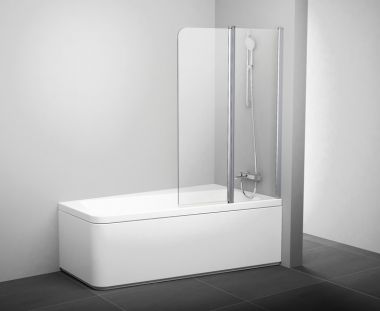 RAVAK 10CVS2 Vannas siena 100 L(kreisā) balta/stikls Transparent 7QLA0103Z1