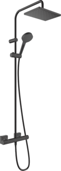 HANSGROHE VERNIS Shape 230 EcoSmart dušas sistēma ar termostatu melna matēta HG26097670 