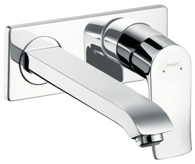 HANSGROHE METRIS iebūvējamā izlietnes maisītāja virsapmetuma daļa, 2 caurumu, iztece 225 mm, no sienas HG31086000 
